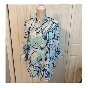 NWT Chico’s Button Down Blouse, Size 1